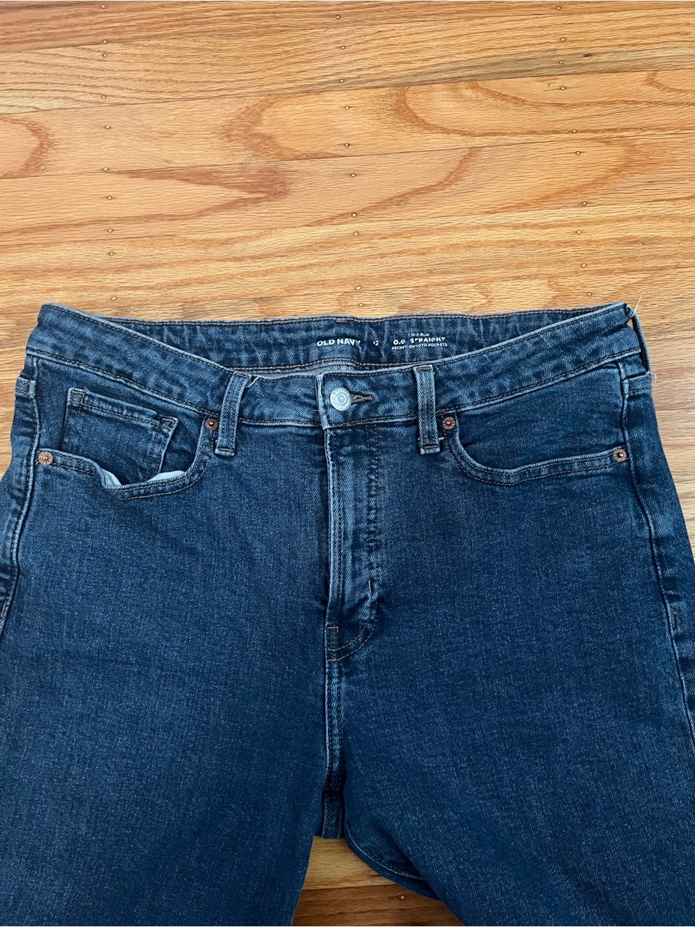 Old Navy Women's Dark Indigo mid- Rise Stretch Jeans